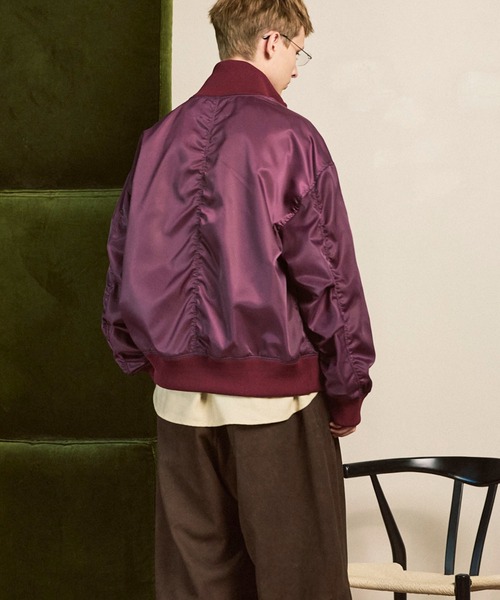 MAISON SPECIAL（メゾンスペシャル）の「《UNISEX》Knit Combination Prime-Over Drivers Knit Blouson/ニットコンビプライムオーバードライバーズニットブルゾン【MAISON SPECIAL/メゾンスペシャル】（ニット/セーター・メンズ・シルバー/ブラック/バーガンディー・0/1/2）」の21枚目の写真