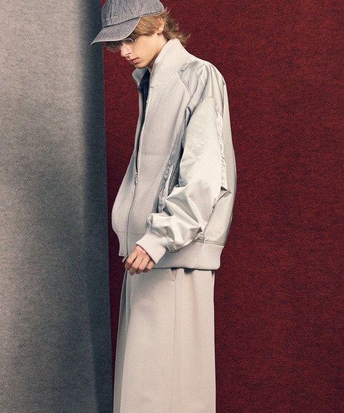 UNISEX》Knit Combination Prime-Over Drivers Knit Blouson