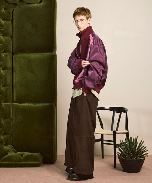 UNISEX》Knit Combination Prime-Over Drivers Knit Blouson/ニット