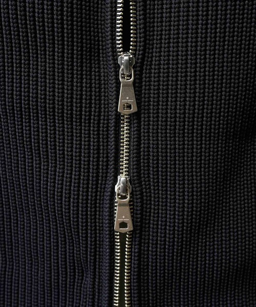 MAISON SPECIAL（メゾンスペシャル）の「《UNISEX》Knit Combination Prime-Over Drivers Knit Blouson/ニットコンビプライムオーバードライバーズニットブルゾン【MAISON SPECIAL/メゾンスペシャル】（ニット/セーター・メンズ・シルバー/ブラック/バーガンディー・0/1/2）」の10枚目の写真