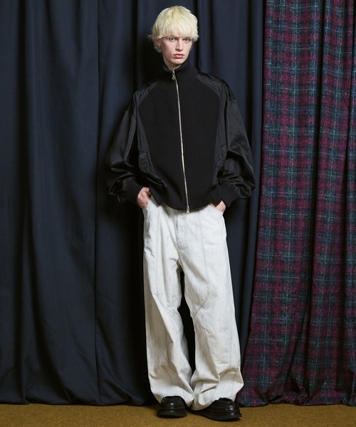 UNISEX》Knit Combination Prime-Over Drivers Knit Blouson/ニット