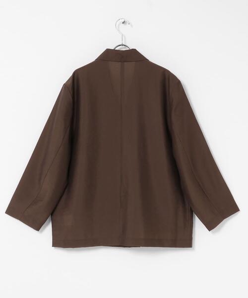 ITEMS URBANRESEARCH（アイテムズ アーバンリサーチ）の「シアージャケット（その他アウター・レディース・ブラック/グレー系その他/ブラウン・FREE）」の12枚目の写真