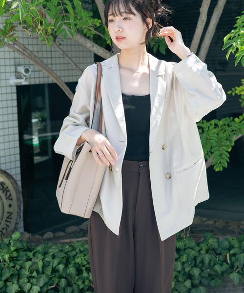 ITEMS URBANRESEARCH（アイテムズ アーバンリサーチ）の「シアージャケット（その他アウター・レディース・ブラック/グレー系その他/ブラウン・FREE）」の15枚目の写真