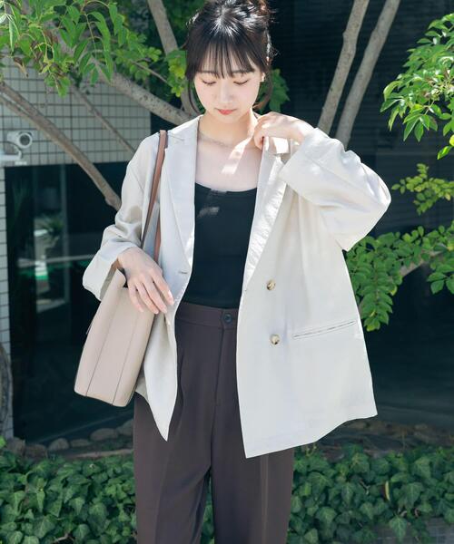 ITEMS URBANRESEARCH（アイテムズ アーバンリサーチ）の「シアージャケット（その他アウター・レディース・ブラック/グレー系その他/ブラウン・FREE）」の16枚目の写真