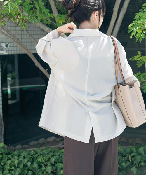 ITEMS URBANRESEARCH（アイテムズ アーバンリサーチ）の「シアージャケット（その他アウター・レディース・ブラック/グレー系その他/ブラウン・FREE）」の17枚目の写真