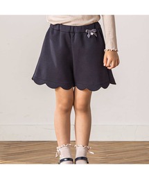 Tartine et Chocolat（タルティーヌエショコラ）の「【お揃い】裾スカラップポンチリボンショートパンツ(100~140cm)（その他パンツ）」