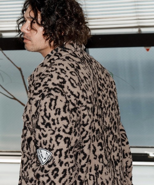No Rain No Rainbow(ノーレインノーレインボー)の「mj11038-leopard boa CPO jacket ジャケット(NR25W-02)(ミリタリージャケット・メンズ・レオパード/アニマル・S/M/L/XL)」の4枚目の写真