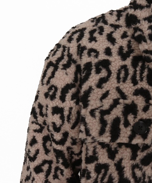 No Rain No Rainbow(ノーレインノーレインボー)の「mj11038-leopard boa CPO jacket ジャケット(NR25W-02)(ミリタリージャケット・メンズ・レオパード/アニマル・S/M/L/XL)」の22枚目の写真