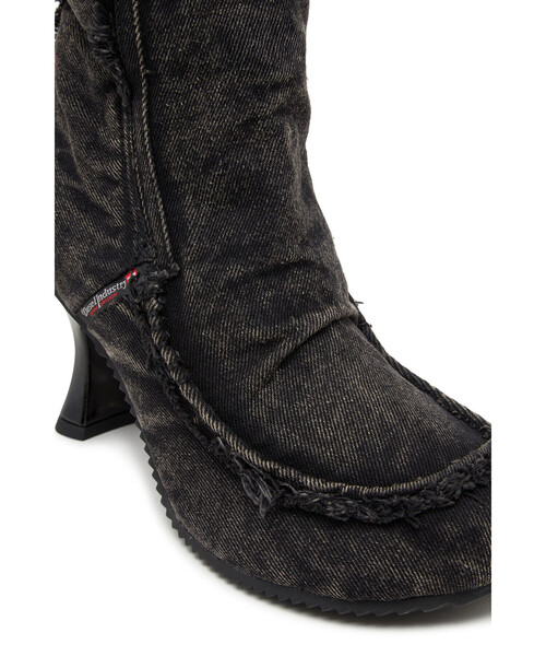 DIESEL（ディーゼル）の「ウィメンズ アンクルブーツ WOODSTOCK D-WOODSTOCK HEEL AB S（ブーツ・レディース・ブラック/インディゴブルー・38）」の4枚目の写真