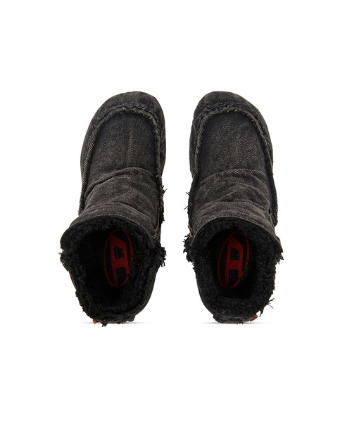 DIESEL（ディーゼル）の「ウィメンズ アンクルブーツ WOODSTOCK D-WOODSTOCK HEEL AB S（ブーツ・レディース・ブラック/インディゴブルー・38）」の5枚目の写真