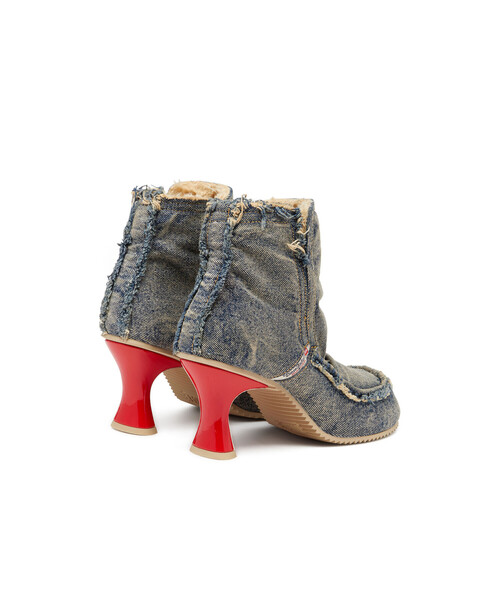 DIESEL（ディーゼル）の「ウィメンズ アンクルブーツ WOODSTOCK D-WOODSTOCK HEEL AB S（ブーツ・レディース・ブラック/インディゴブルー・38）」の11枚目の写真