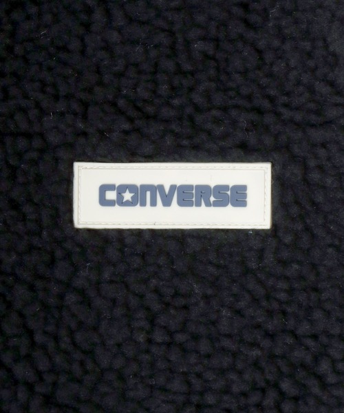 CONVERSE（コンバース）の「CONVERSE white（コンバース ホワイト）ボアフリース スタンドネックジャケットベスト レディース（ブルゾン・レディース・ピンク/ブラック/モカ/アイボリー・M/L）」の10枚目の写真