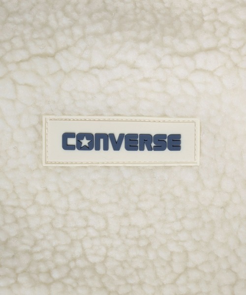CONVERSE（コンバース）の「CONVERSE white（コンバース ホワイト）ボアフリース スタンドネックジャケットベスト レディース（ブルゾン・レディース・ピンク/ブラック/モカ/アイボリー・M/L）」の7枚目の写真