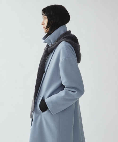 Aunt Marie's（アントマリーズ）の「フード付きニットマフラー（マフラー・レディース・アイボリー/ブルー/チャコールグレー・FREE）」の20枚目の写真