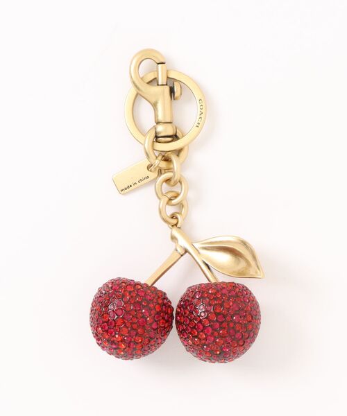 COACH（コーチ）の「スモール クリスタル チェリー バッグ チャーム（キーホルダー・レディース・レッド系その他・ONE）」の4枚目の写真