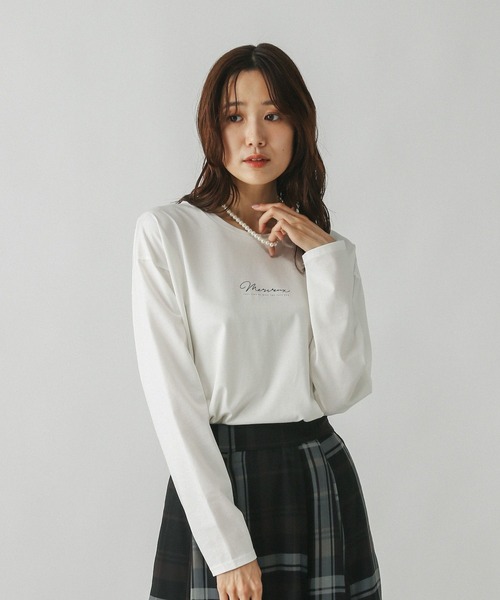 GLOBAL WORK(グローバルワーク)の「リッチクリーンプリントロンT/580930(Tシャツ/カットソー・レディース・ホワイト系7/ホワイト系8/ホワイト系5/ホワイト系6・SMALL/MEDIUM/LARGE)」の8枚目の写真