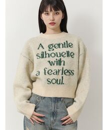 MURUA | フレーズカラーロゴニット(ニット/セーター)