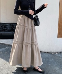 ティアードロングスカート