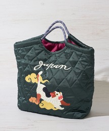 【HOUSTON / ヒューストン】SATIN MARKET BAG / キルティング マーケットバッグ