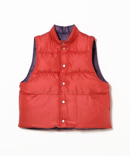 新品同様 BEAMSBOY ダウンベスト リバーシブル red リバーシブル ダウン ベスト（ダウンベスト）｜BEAMS BOY（ビームス