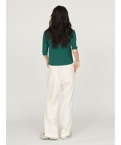 emmi（エミ）の「emmi ジャガードゴムタックパンツ（スラックス・レディース・グレー/アイボリー/ブラック・0/1）」の19枚目の写真