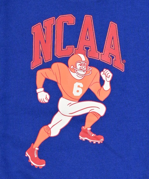 NCAA（エヌシーエーエー）の「【NCAA】カレッジプリントクルーネックスウェット（スウェット・キッズ・ブラック/ブルー/キナリ・100/110/120/130/140）」の6枚目の写真