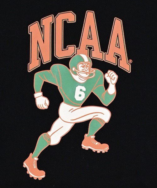 NCAA（エヌシーエーエー）の「【NCAA】カレッジプリントクルーネックスウェット（スウェット・キッズ・ブラック/ブルー/キナリ・100/110/120/130/140）」の12枚目の写真