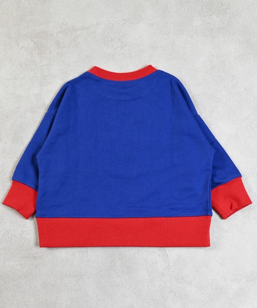 NCAA（エヌシーエーエー）の「【NCAA】カレッジプリントクルーネックスウェット（スウェット・キッズ・ブラック/ブルー/キナリ・100/110/120/130/140）」の14枚目の写真