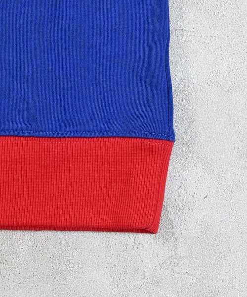 NCAA（エヌシーエーエー）の「【NCAA】カレッジプリントクルーネックスウェット（スウェット・キッズ・ブラック/ブルー/キナリ・100/110/120/130/140）」の7枚目の写真