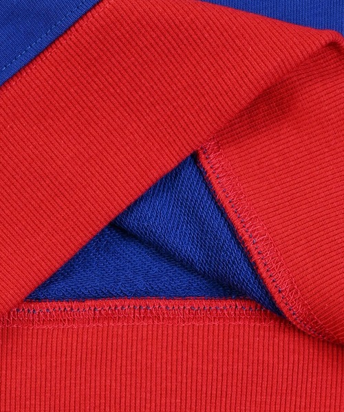 NCAA（エヌシーエーエー）の「【NCAA】カレッジプリントクルーネックスウェット（スウェット・キッズ・ブラック/ブルー/キナリ・100/110/120/130/140）」の9枚目の写真