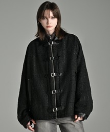 ADRER | Many buckle belt tweed blouson/メニーバックルベルトツイードブルゾン(ブルゾン)