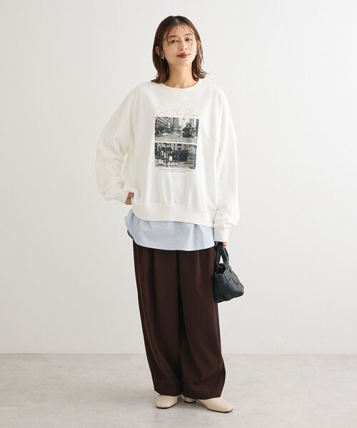 ELENCARE DUE（エレンカーレデュエ）の「・ELENCARE DUE ツイルタックコクーンパンツ（その他パンツ・レディース・ブラック/ブラウン/ベージュ・FREE）」の13枚目の写真