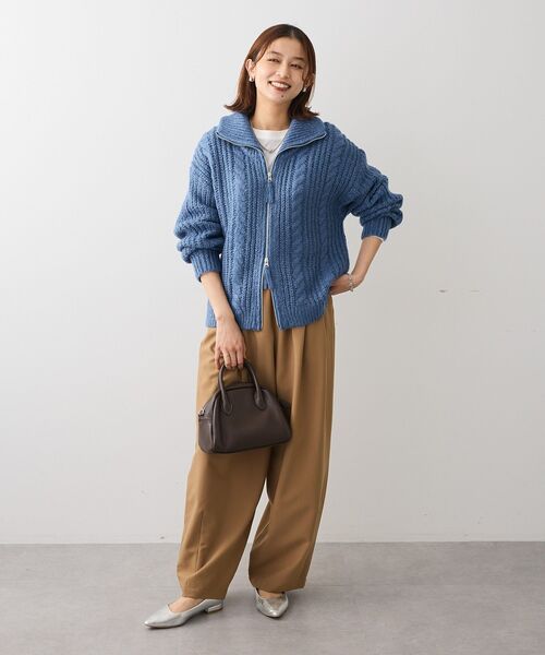 ELENCARE DUE（エレンカーレデュエ）の「・ELENCARE DUE ツイルタックコクーンパンツ（その他パンツ・レディース・ブラック/ブラウン/ベージュ・FREE）」の14枚目の写真