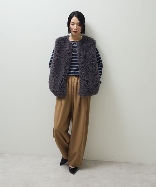 ELENCARE DUE（エレンカーレデュエ）の「・ELENCARE DUE ツイルタックコクーンパンツ（その他パンツ・レディース・ブラック/ブラウン/ベージュ・FREE）」の18枚目の写真