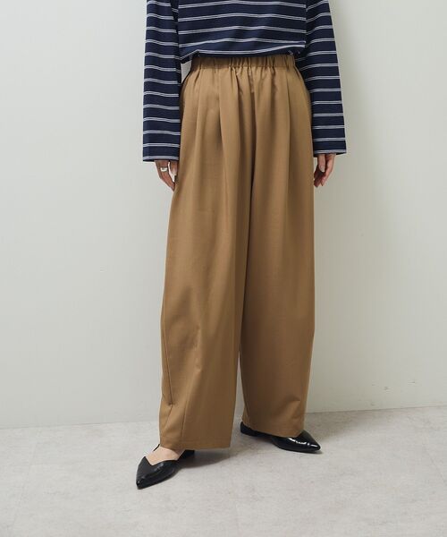 ELENCARE DUE（エレンカーレデュエ）の「・ELENCARE DUE ツイルタックコクーンパンツ（その他パンツ・レディース・ブラック/ブラウン/ベージュ・FREE）」の19枚目の写真