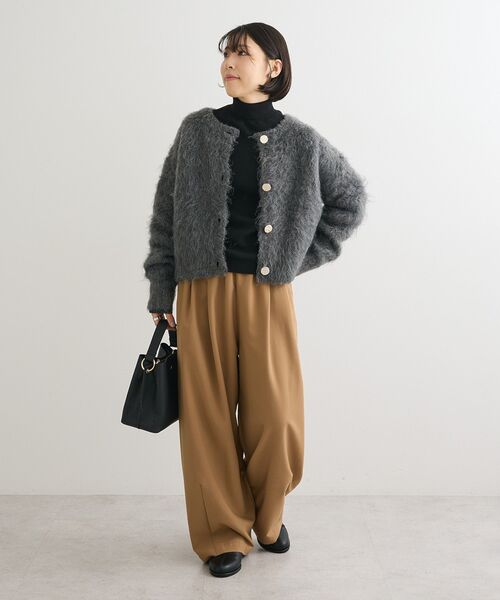 ELENCARE DUE（エレンカーレデュエ）の「・ELENCARE DUE ツイルタックコクーンパンツ（その他パンツ・レディース・ブラック/ブラウン/ベージュ・FREE）」の21枚目の写真