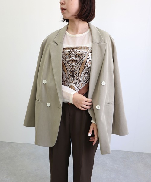 MIAN （ミアン）の「ペーズリー柄マルチスカーフ（バンダナ/スカーフ・レディース・ブラウン・FREE）」の3枚目の写真