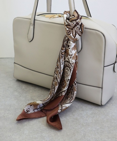 MIAN （ミアン）の「ペーズリー柄マルチスカーフ（バンダナ/スカーフ・レディース・ブラウン・FREE）」の4枚目の写真