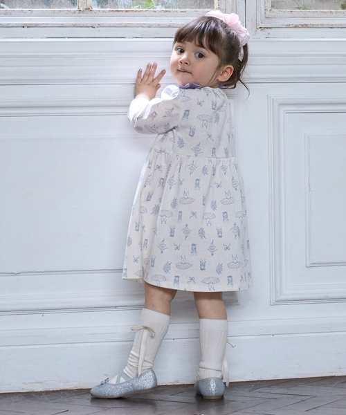 大人気♪プティマイン♪リボンワンピーススーツ3点セット◆120cm 大人気♪プティマイン♪リボンワンピーススーツ3点セット◇120cm