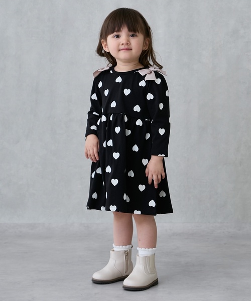 大人気♪プティマイン♪リボンワンピーススーツ3点セット◆120cm 大人気♪プティマイン♪リボンワンピーススーツ3点セット◇120cm