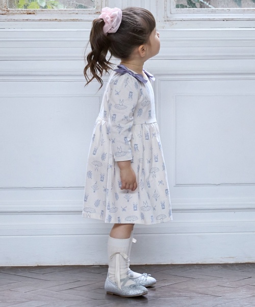 セール】【GOODPRICE】柄リボンカットワンピース（ワンピース）｜petit