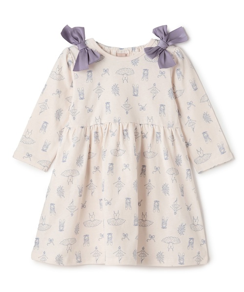 petit main(プティマイン)の「【GOODPRICE】柄リボンカットワンピース(ワンピース・キッズ・オフホワイト/ブラック/ピンク/ライトブルー・100cm/90cm/130cm/80cm/120cm/110cm)」の15枚目の写真