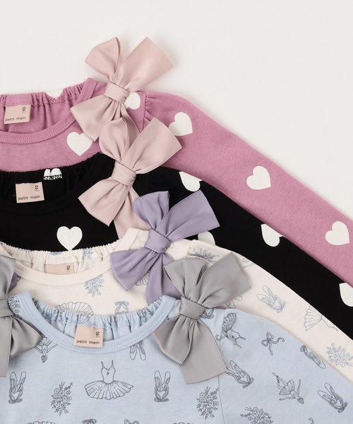 petit main(プティマイン)の「【GOODPRICE】柄リボンカットワンピース(ワンピース・キッズ・オフホワイト/ブラック/ピンク/ライトブルー・100cm/90cm/130cm/80cm/120cm/110cm)」の11枚目の写真