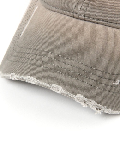 LAND MUSEUM（ランドミュージアム）の「LAND MUSEUM／ステッチBALL CAP（キャップ・メンズ・ブラウン/オリーブ/ブラック・FREE）」の15枚目の写真