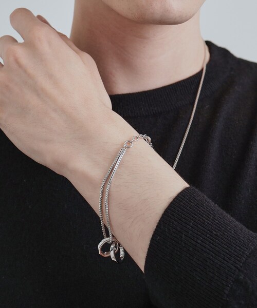 tk.TAKEO KIKUCHI(ティーケータケオキクチ)の「シックブレスレット(ブレスレット・メンズ・シルバー系/シルバー・00)」の9枚目の写真