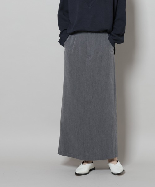 NANO universe（ナノユニバース）の「スーツライクIラインロングスカート（スカート・レディース・ブラック/チャコール/ネイビー・FREE）」の11枚目の写真