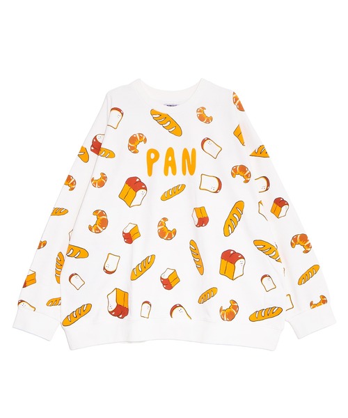 PUNYUS(プニュズ)の「【新サイズ】フード総柄スウェット(PAN)(スウェット・レディース・ベージュ・1/2/3/4/5)」の5枚目の写真