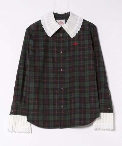 Vivienne Westwood オーガニックスプリーツシャツ Vivienne Westwood（ヴィヴィアンウエストウッド）の「ｵｰｶﾞﾆｯｸｽ