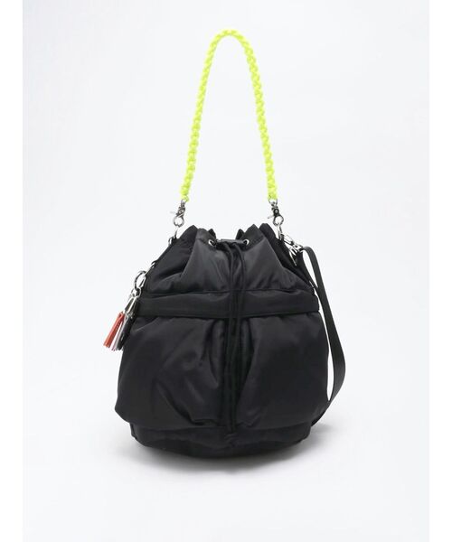 cheek(BAG)(チーク)の「【cheek】kinchaku code 2 way tote(トートバッグ・レディース・ブラック/ホワイト/パープル/ベージュ・FREE)」の1枚目の写真