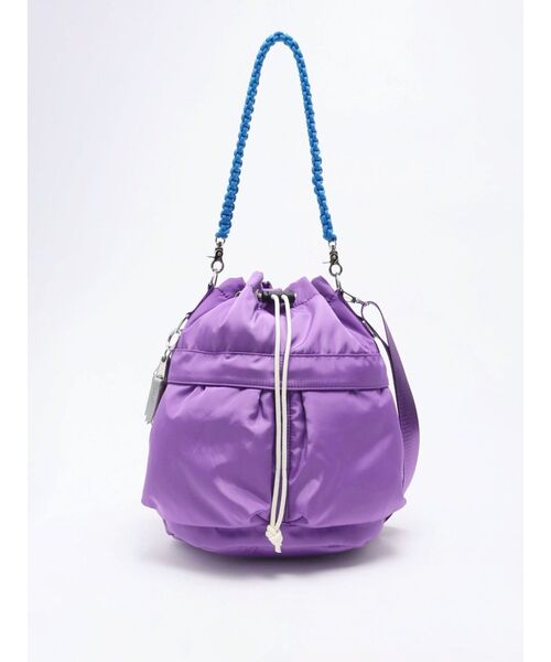 cheek(BAG)(チーク)の「【cheek】kinchaku code 2 way tote(トートバッグ・レディース・ブラック/ホワイト/パープル/ベージュ・FREE)」の14枚目の写真